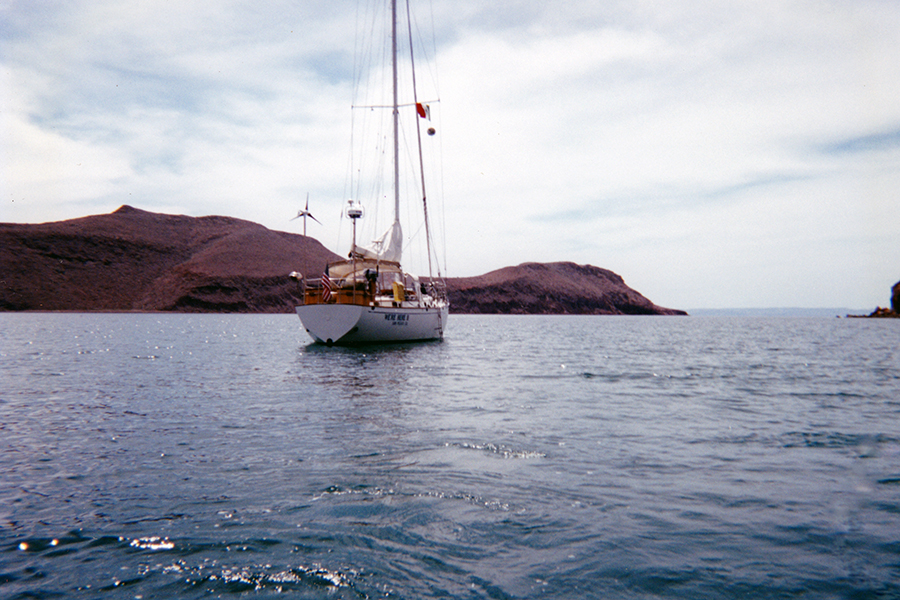 Anchored in Caleta Partida