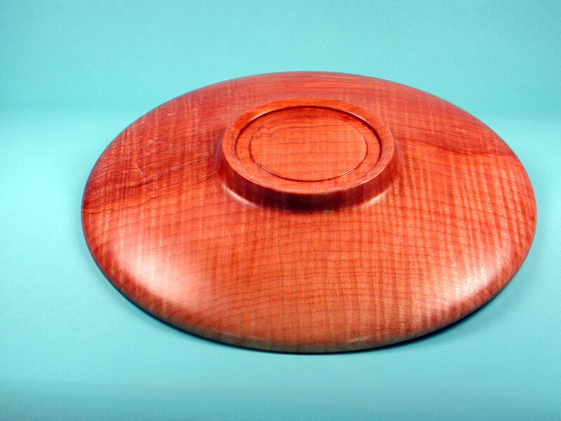 Plate, Big Leaf Maple, Reverse Side